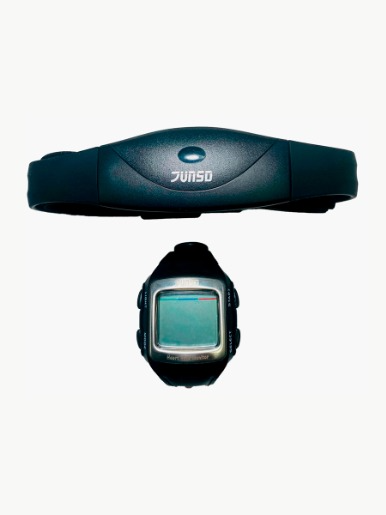 Reloj con Monitor de pulso cardíaco - Junso / Negro