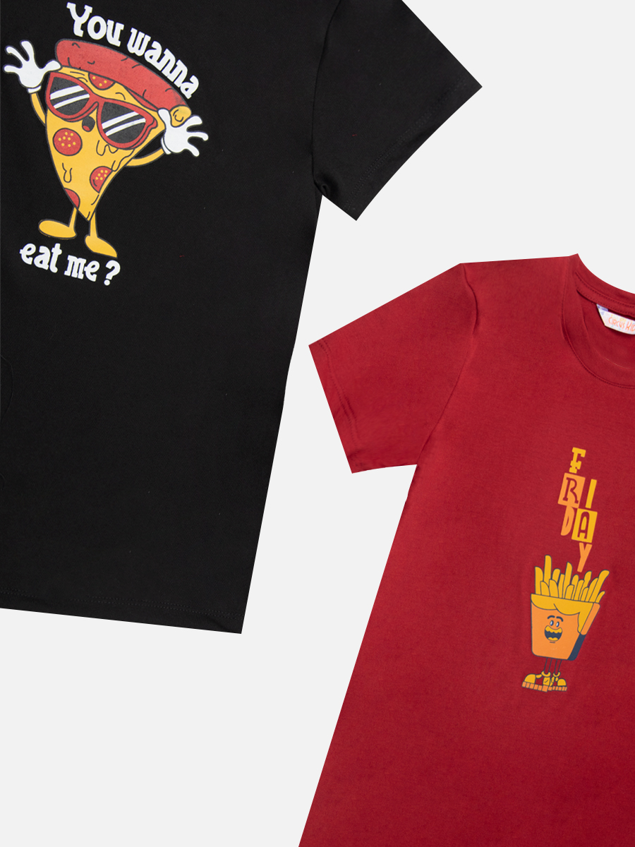Camiseta Estampada X2 - Escolar