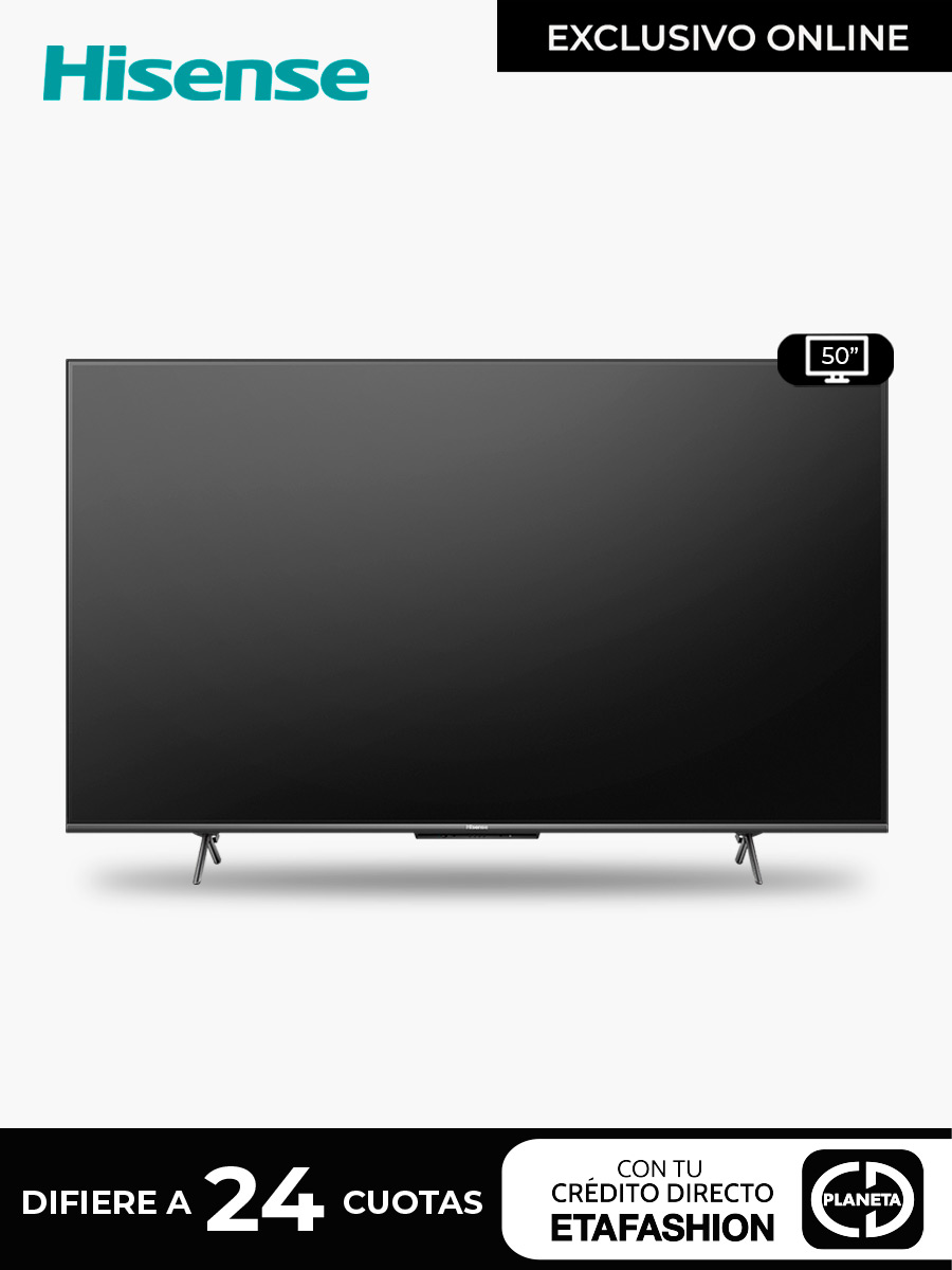 Smart Tv Hisense de 50" con Sistema Operativo VIDAA