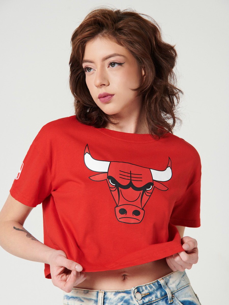 Camiseta Crop Chicago Bulls - NBA