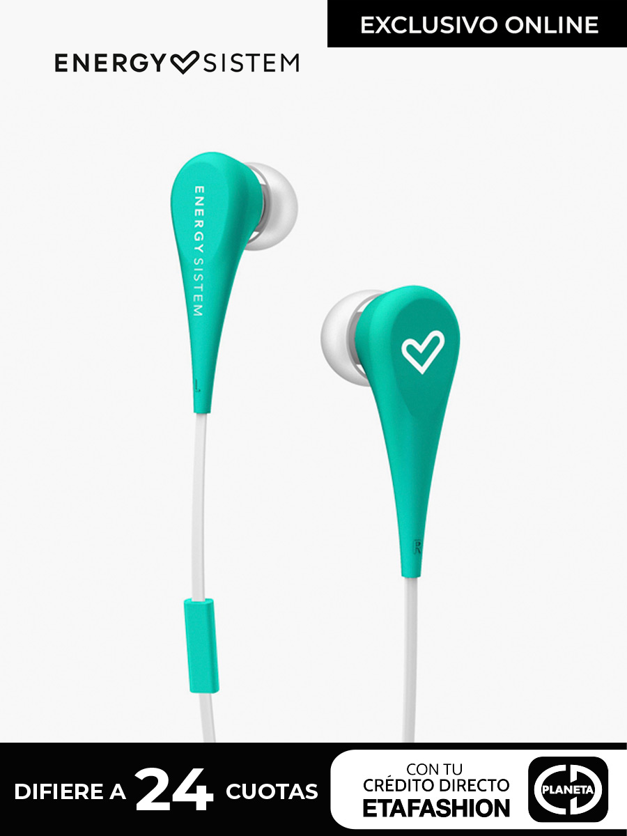 Auriculares Alámbricos Energy Sistem Style 1+ / Celeste