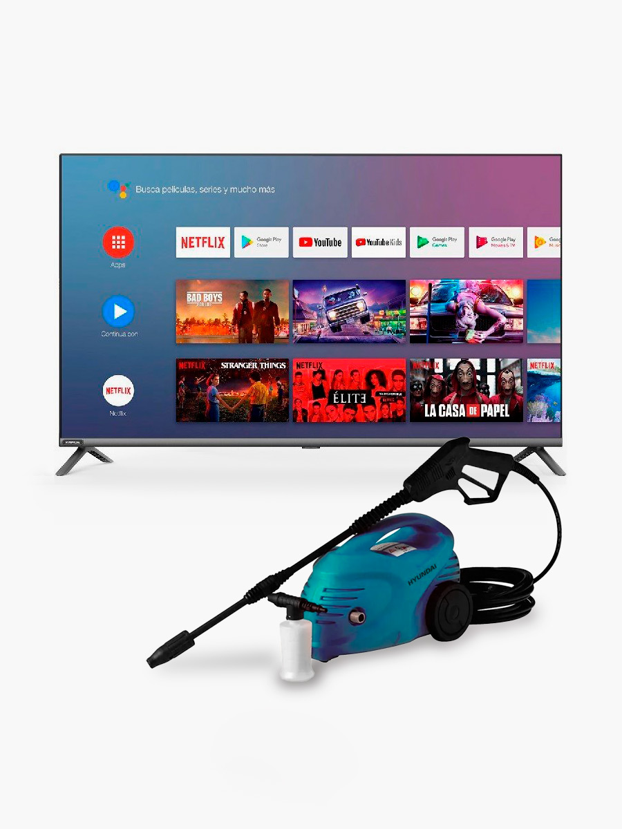 Combo Hyundai Smart Tv 40" + Hidrolavadora 805H