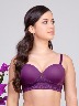 Salomé - Brasier microfibra y encaje copa de realce natural