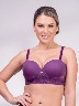 Salomé - Brasier microfibra y encaje copa de realce natural
