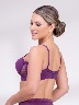 Salomé - Brasier microfibra y encaje copa de realce natural