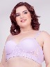 Salomé - Brasier microfibra y encaje copa de realce natural