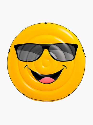 Flotador Inflable Intex Isla Diseño Emoji con gafas de <em class="search-results-highlight">sol</em>