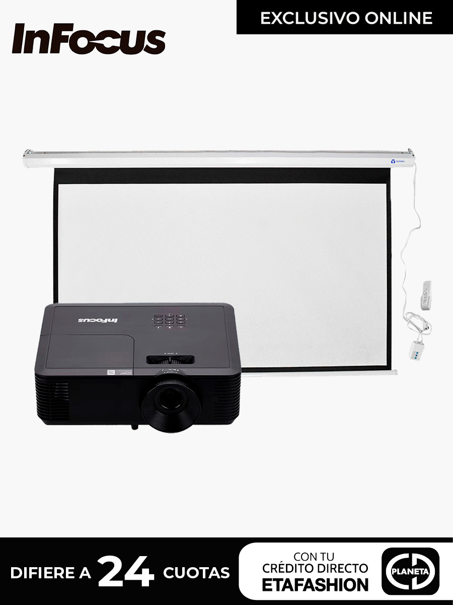 Combo <em class="search-results-highlight">Proyector</em> Infocus Genesis IN118Bb  + Pantalla 80" Terrax SEE9801