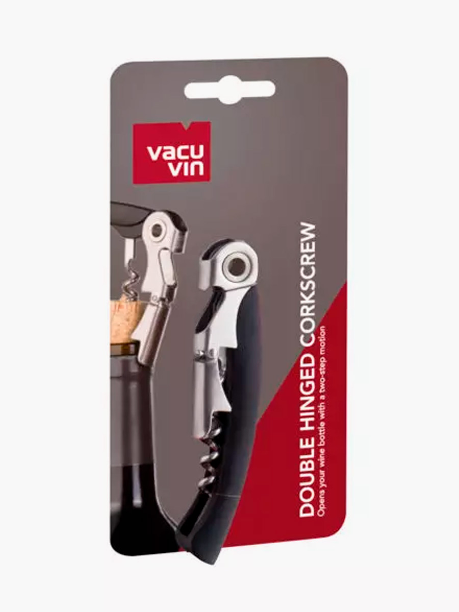 Sacacorchos doble bisagra Vacu Vin / Negro