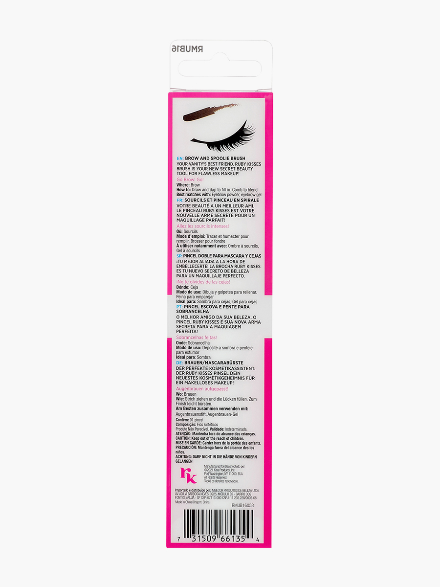 Kiss - Brocha Maquillaje Brow and Spoolie