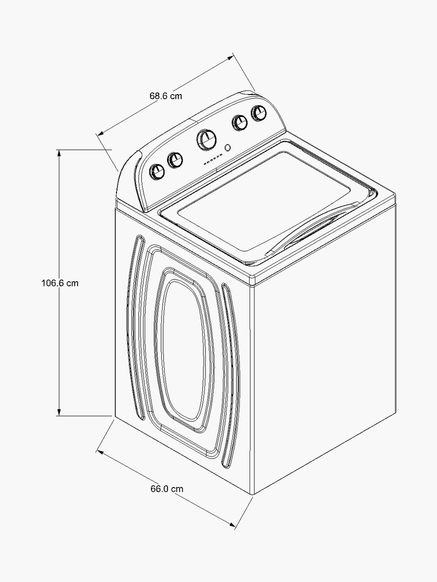 Lavadora Whirlpool 7MWTW1955EW / 19 kg