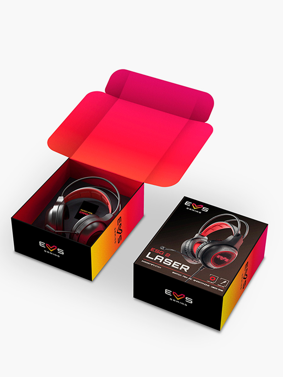 Combo Gamer Energy Sistem Audífonos Headset ESG 2 Laser + Teclado ESG2 con Luz LED