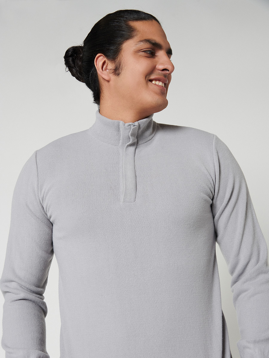 Sweater cierre medio - Etabasic
