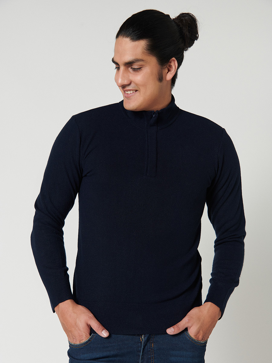 Sweater cierre medio - Etabasic