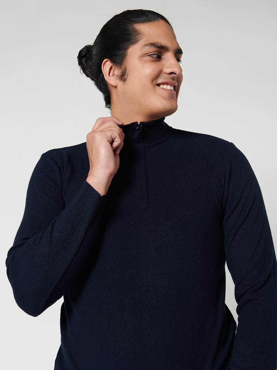Sweater cierre medio - Etabasic