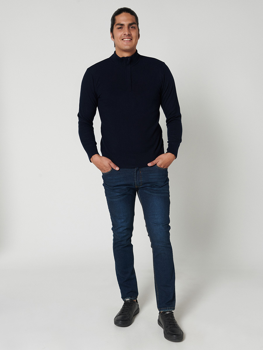 Sweater cierre medio - Etabasic