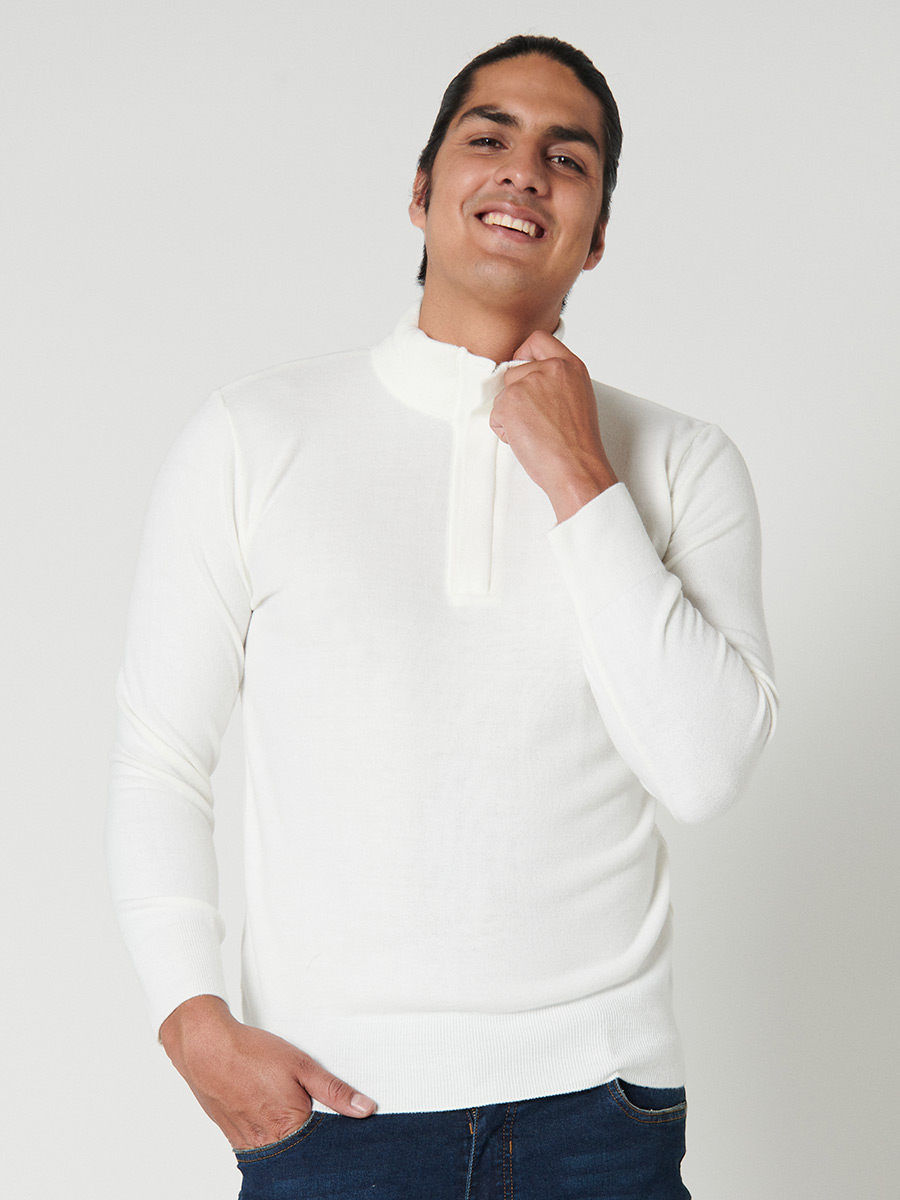 Sweater cierre medio - Etabasic