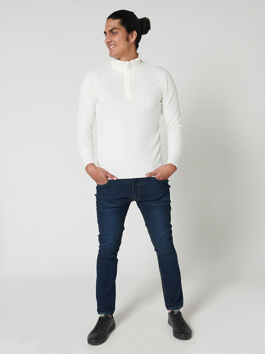 Sweater cierre medio - Etabasic