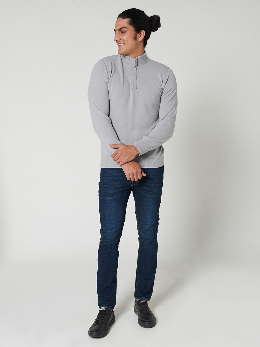 Sweater cierre medio - Etabasic