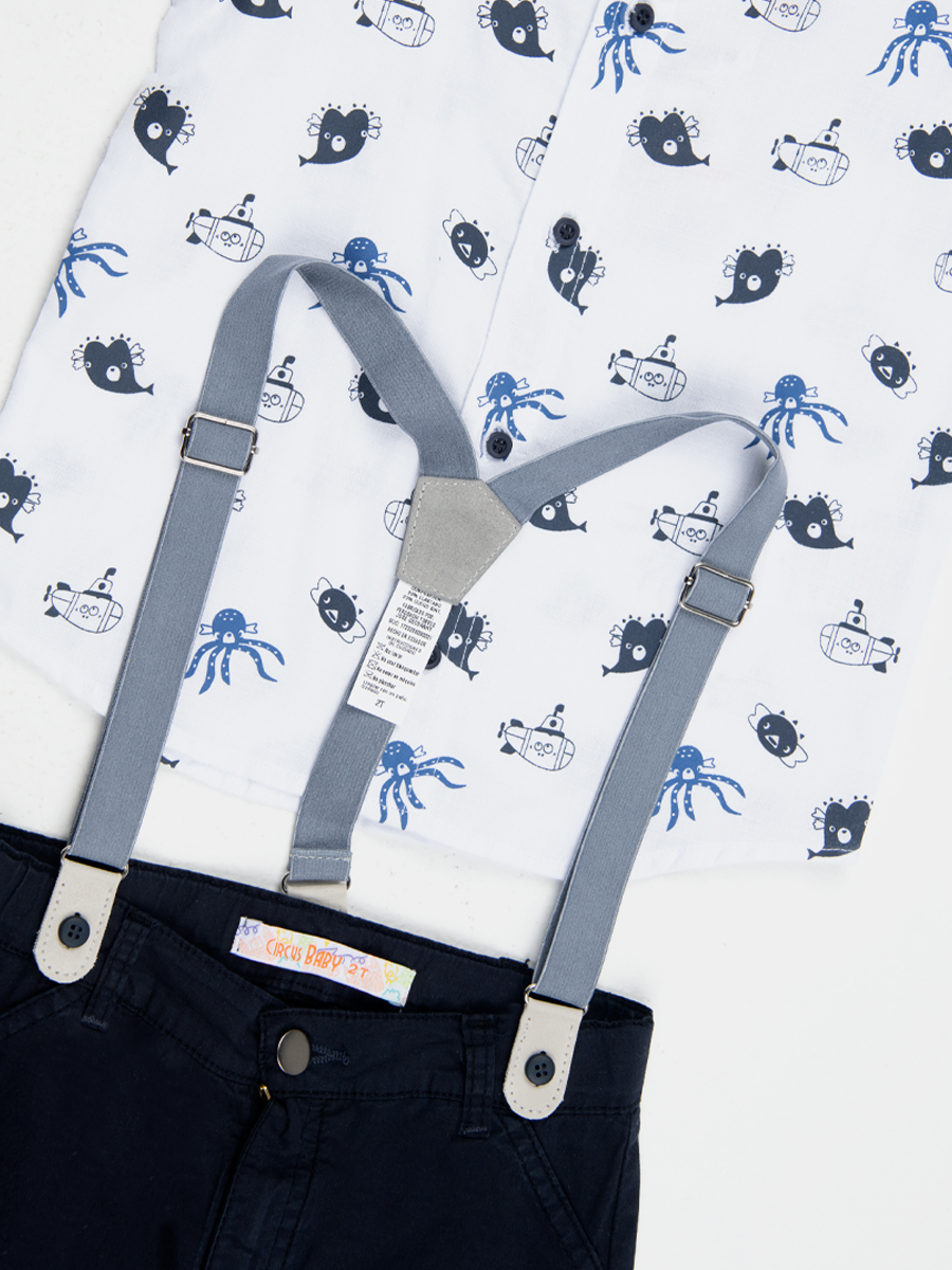 Conjunto Camisa + Short + Tirantes