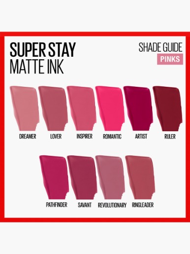 Labial Líquido <em class="search-results-highlight">Maybelline</em> NY Matte Ink Pink Savant #155