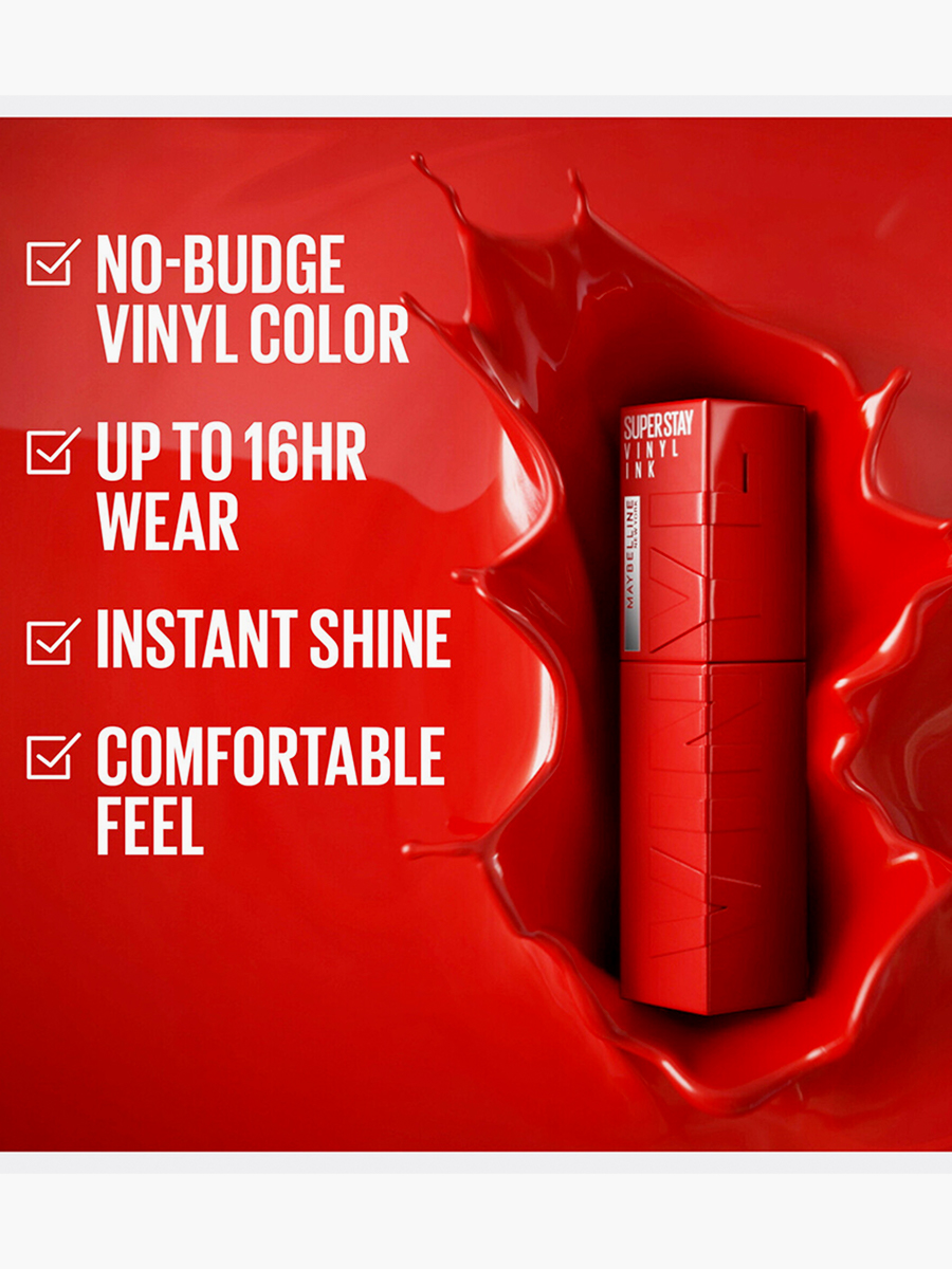 Labial Líquido Maybelline NY Vinyl Ink Witty #40