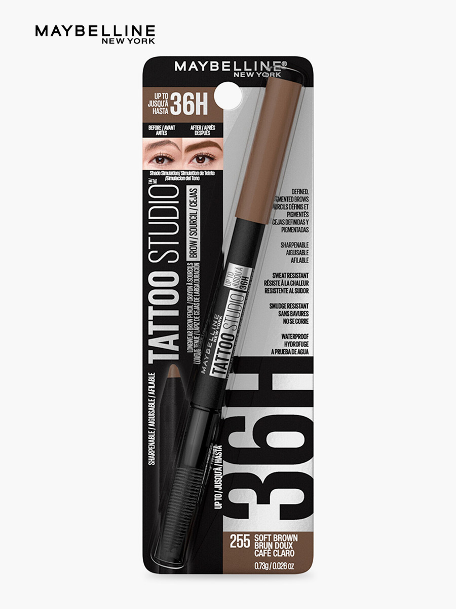 Lápiz de Cejas Maybelline NY Tattoo Studio Deep Brown