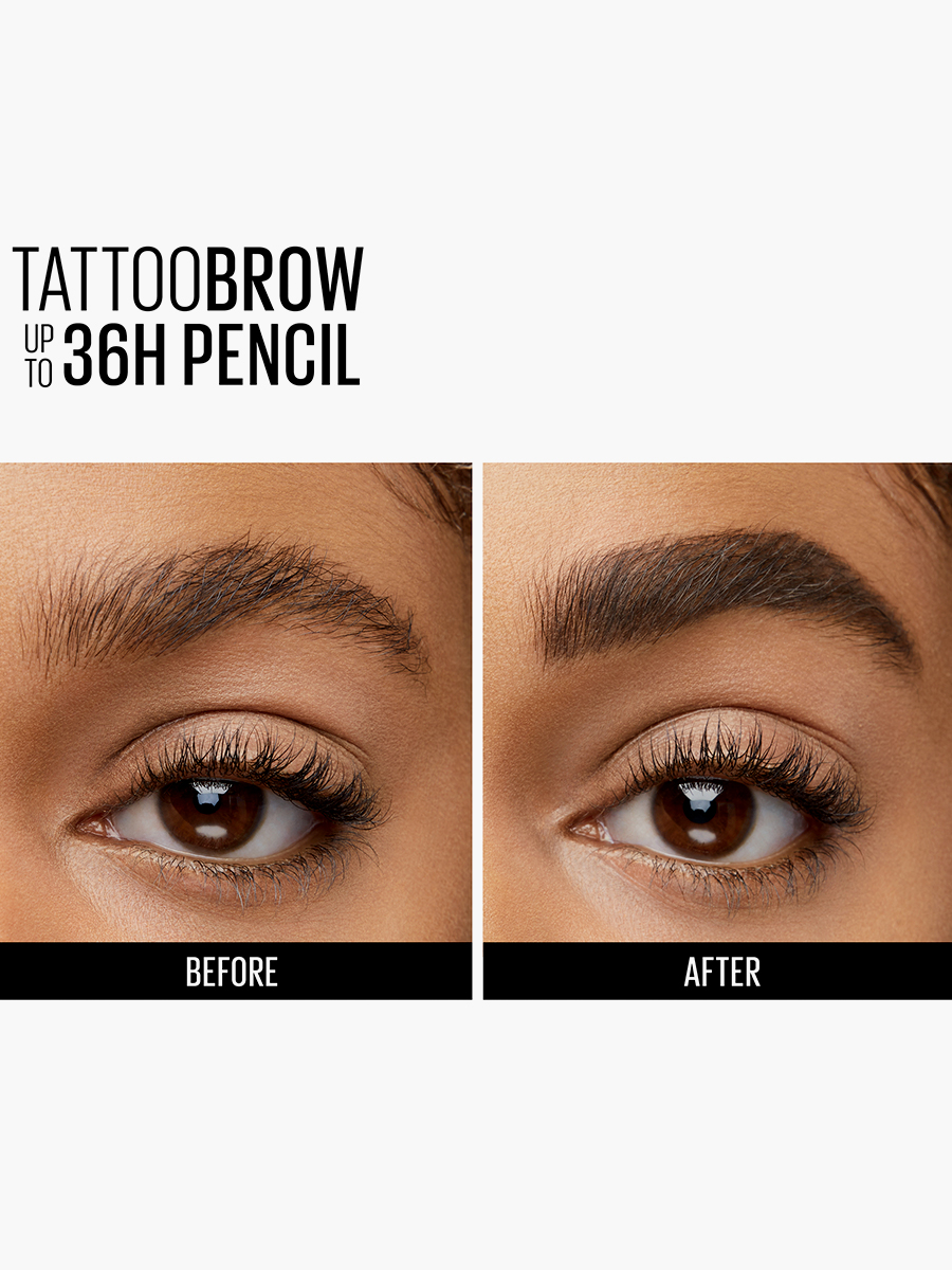 Lápiz de Cejas Maybelline NY Tattoo Studio Black Brown