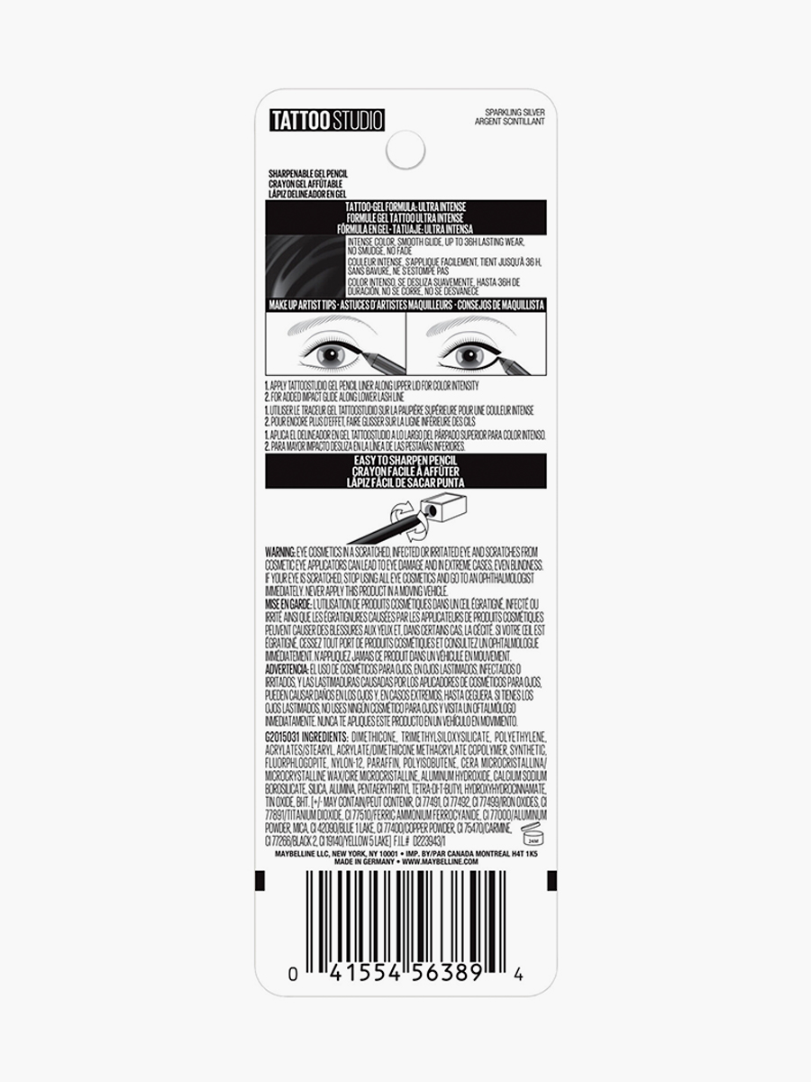 Delineador Para Ojos Maybelline NY Tattoo Studio Deep Onyx