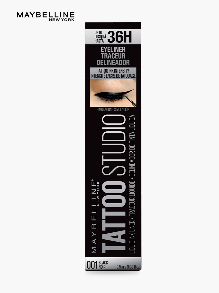 Delineador Para Ojos Líquido Maybelline NY Tattoo Studio Black