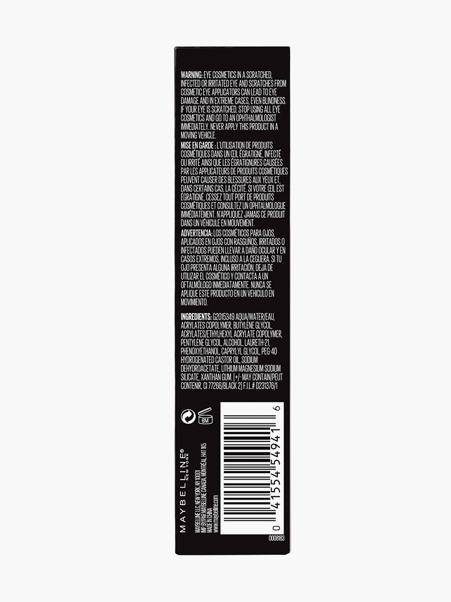 Delineador Para Ojos Líquido Maybelline NY Tattoo Studio Black