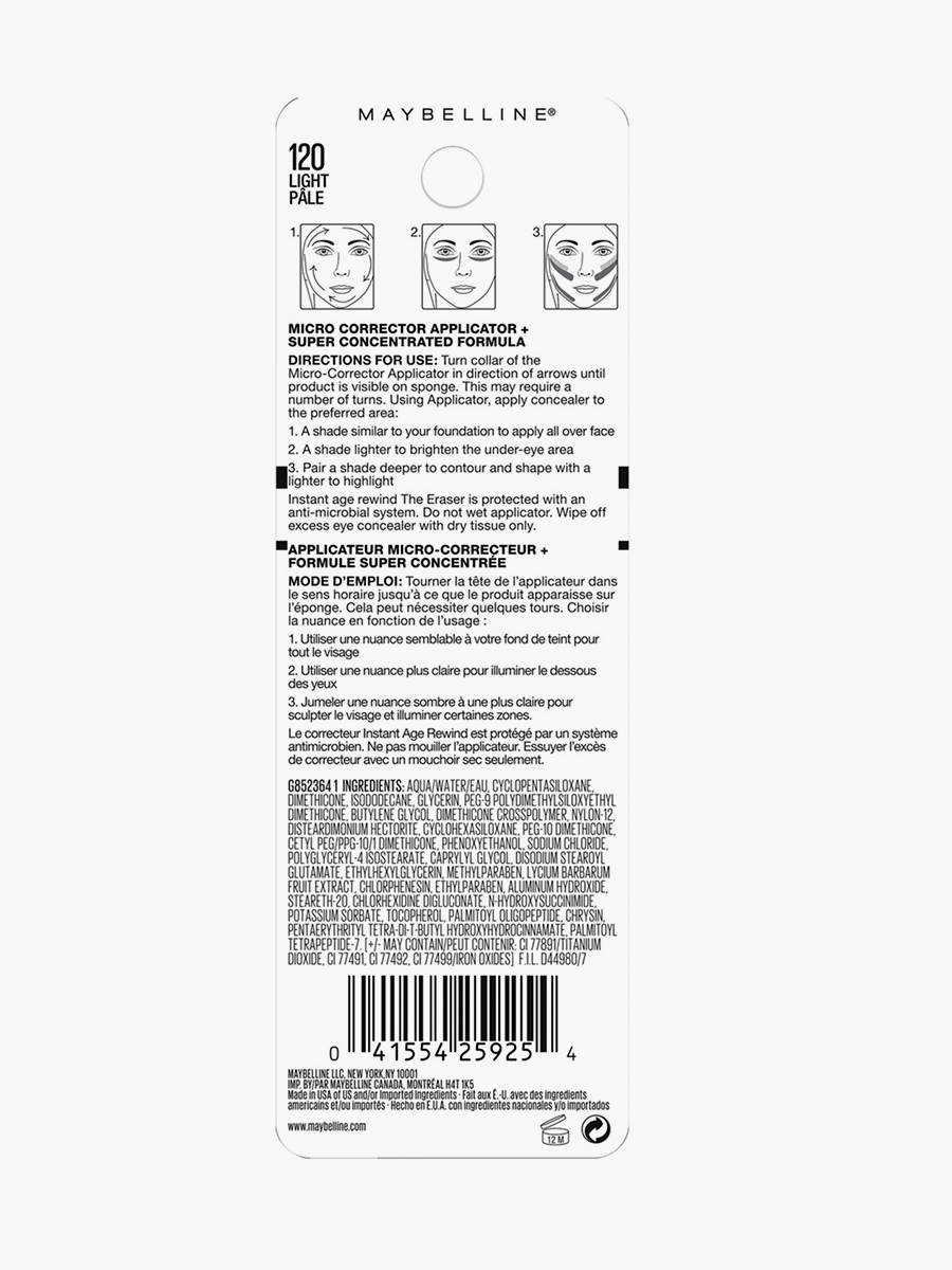 Corrector Maybelline NY Instant Eraser Sand #122