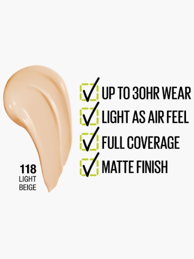 Base <em class="search-results-highlight">Maybelline</em> NY Superstay Light Beige #118