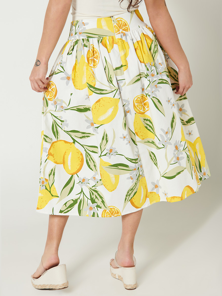 Falda Larga Estampada - Labelle