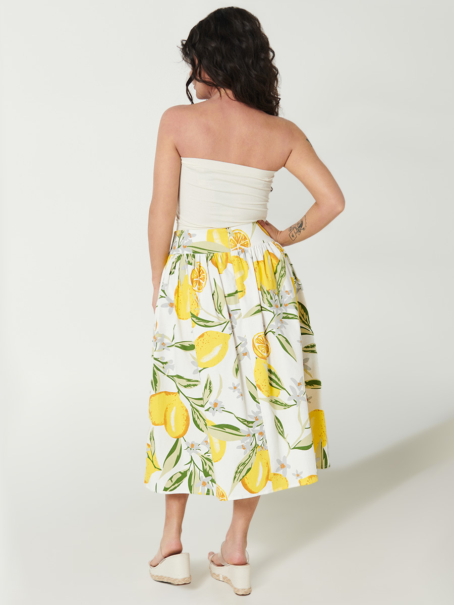 Falda Larga Estampada - Labelle