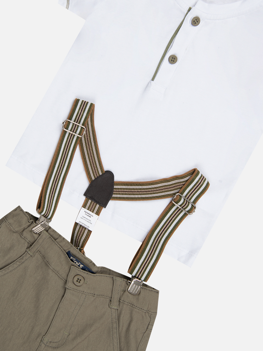 Conjunto Camiseta + Tirantes + Pantalón