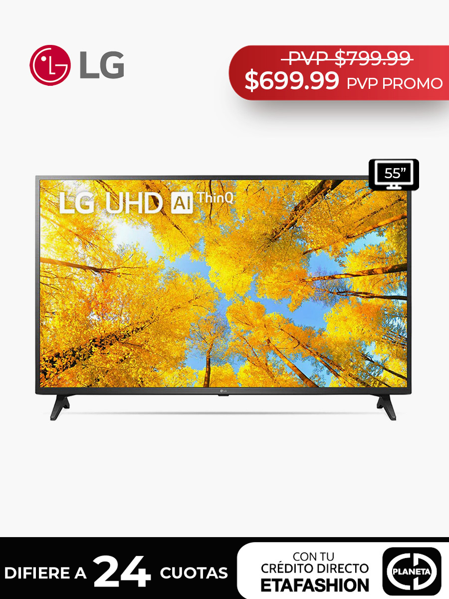 Smart Tv LG 55" 4K UHD - 55UQ7500PSF / Negro
