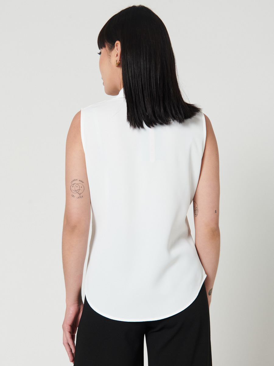 Top cuello con solapa - Lady Eta