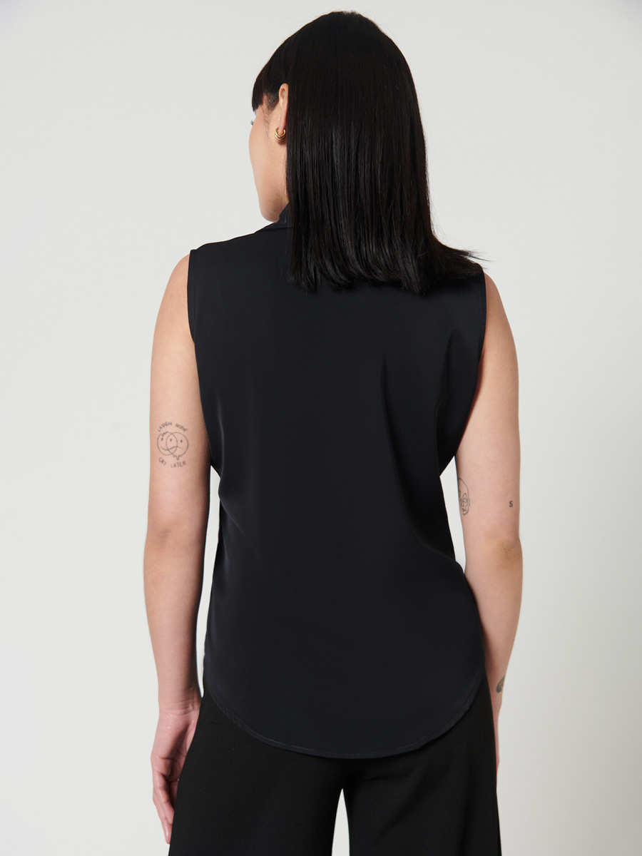 Top cuello con solapa - Lady Eta