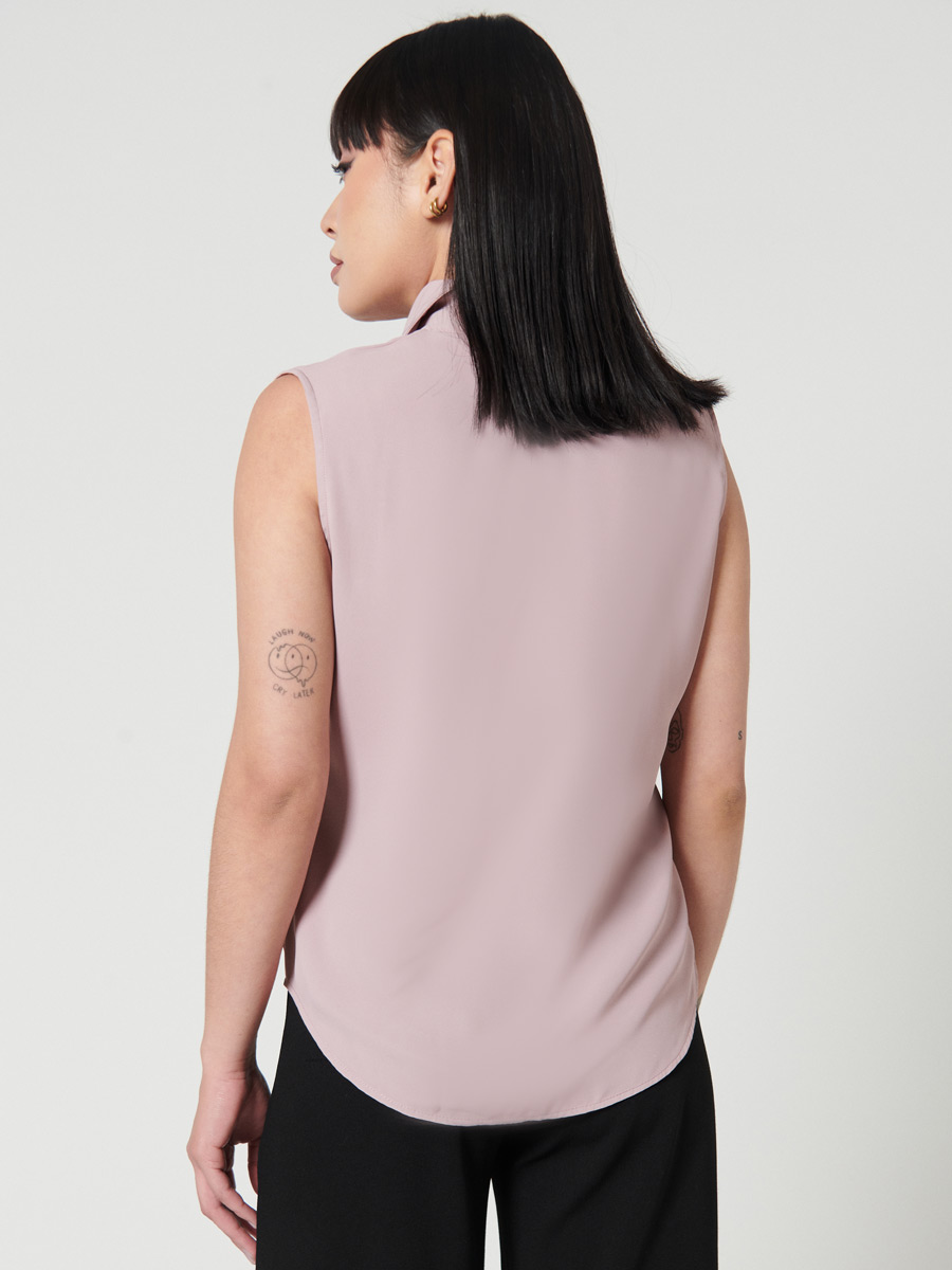 Top cuello con solapa - Lady Eta