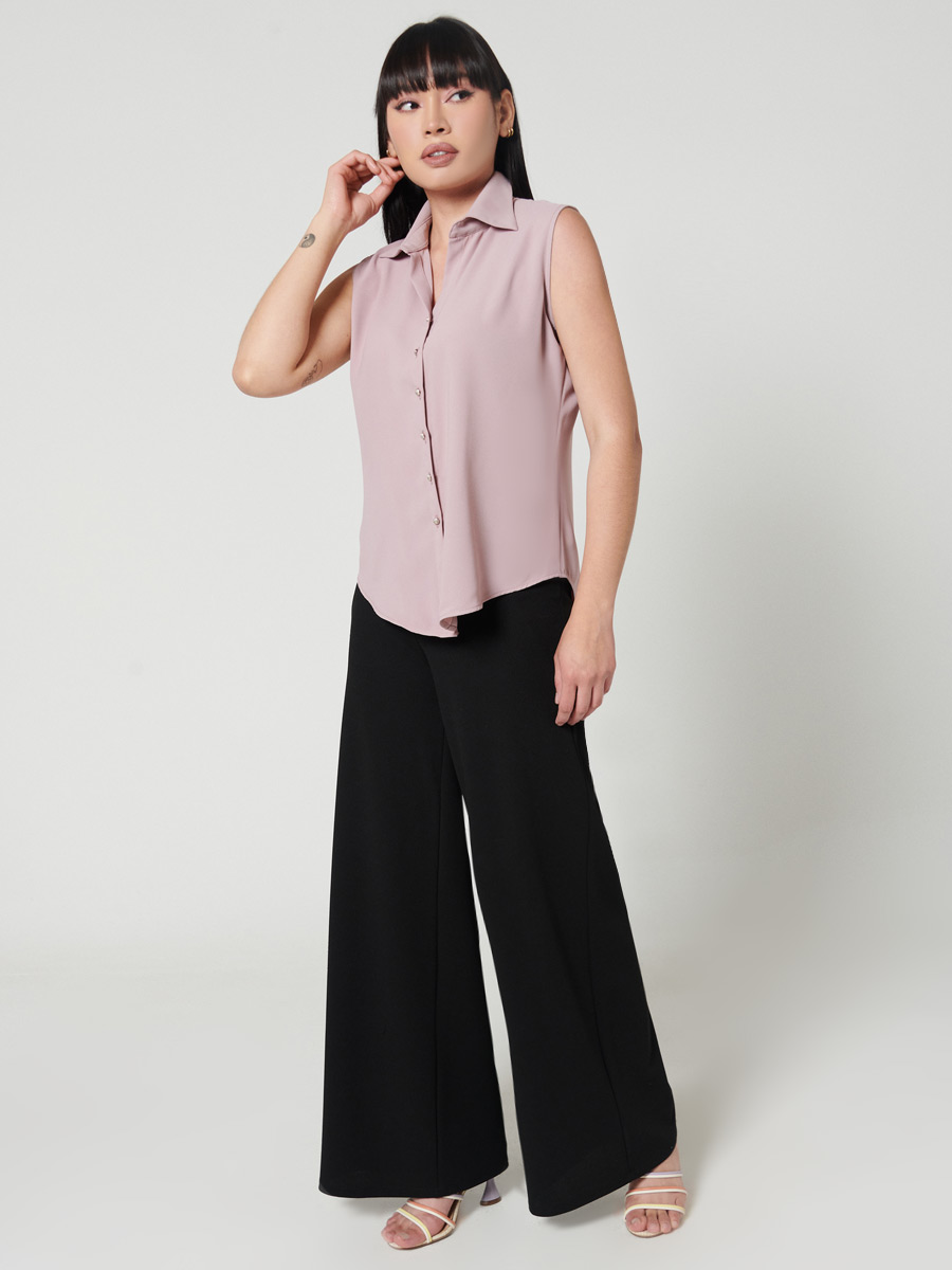 Top cuello con solapa - Lady Eta