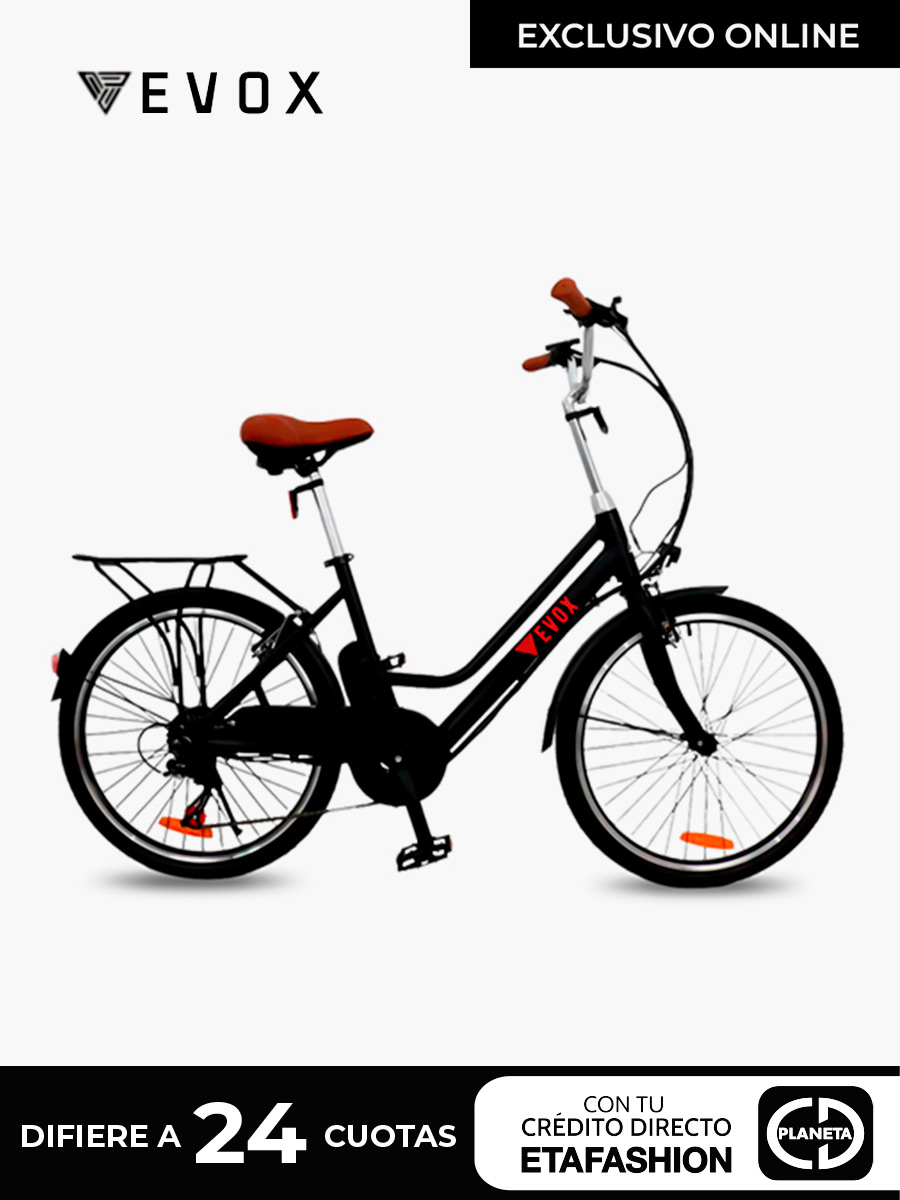 Bicicleta Eléctrica EVOX 250W  -  Negro