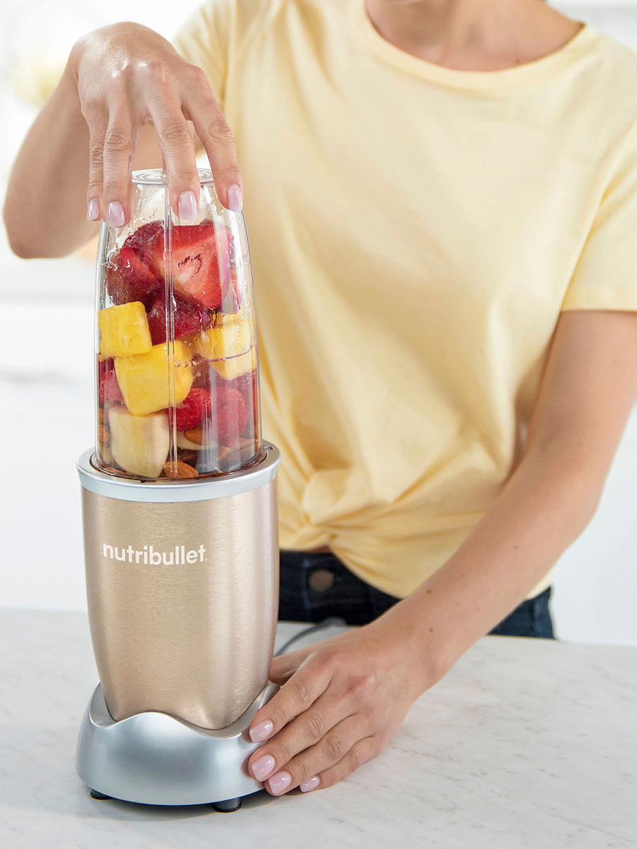 Licuadora Nutribullet 9 Pcs 900W Jarra Plástico / Champagne