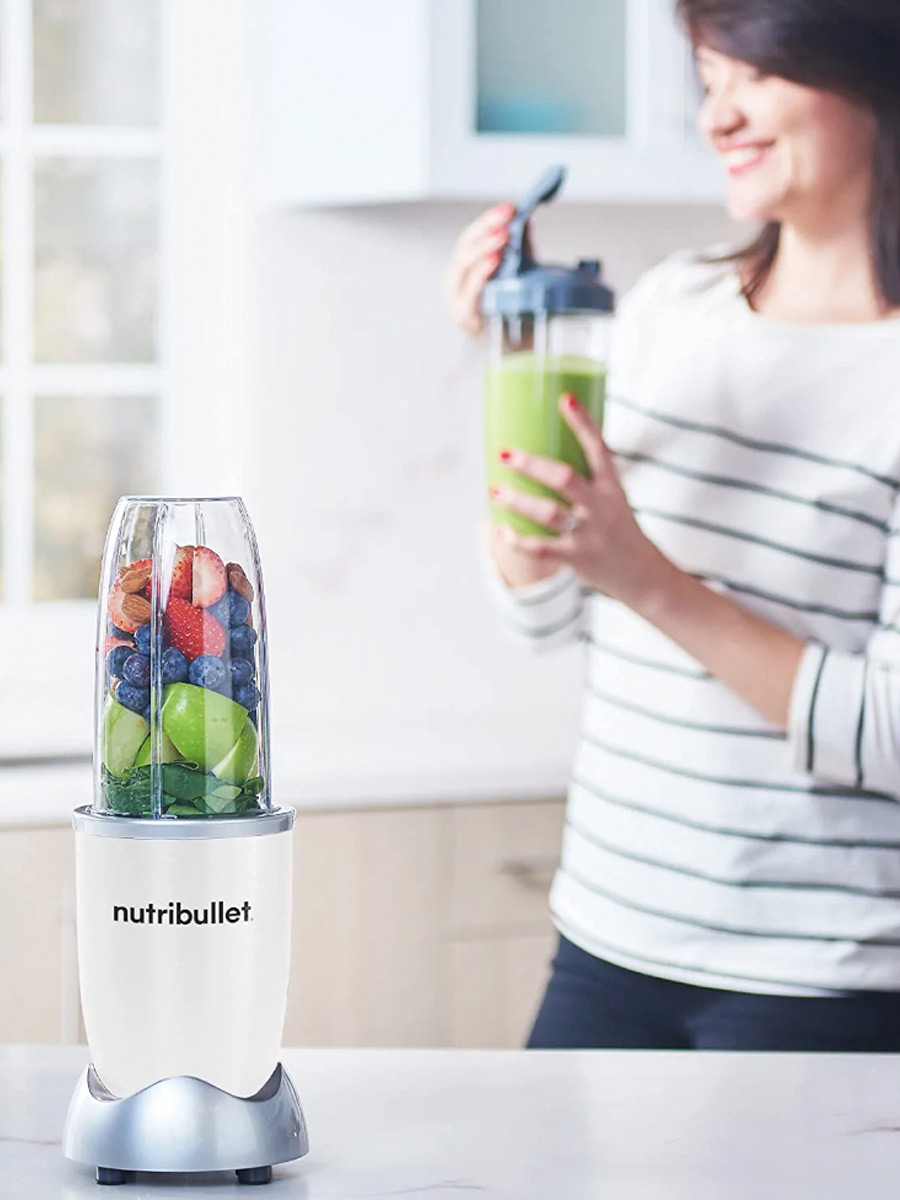 Licuadora Nutribullet 9 Pcs 900W Jarra Plástico / Blanco Mate