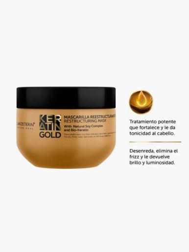 Lanosterin - Mascarilla Reestructurante Keratin Gold