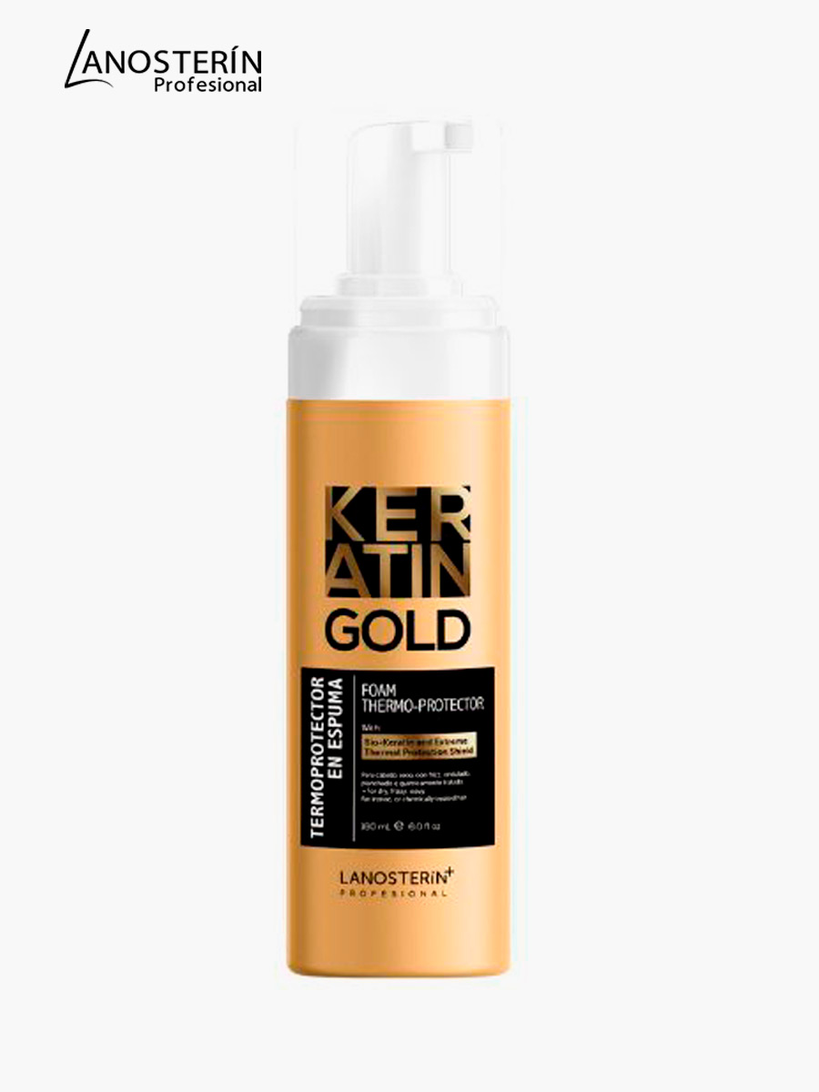 Lanosterin - Termo Protector Espuma Keratin Gold