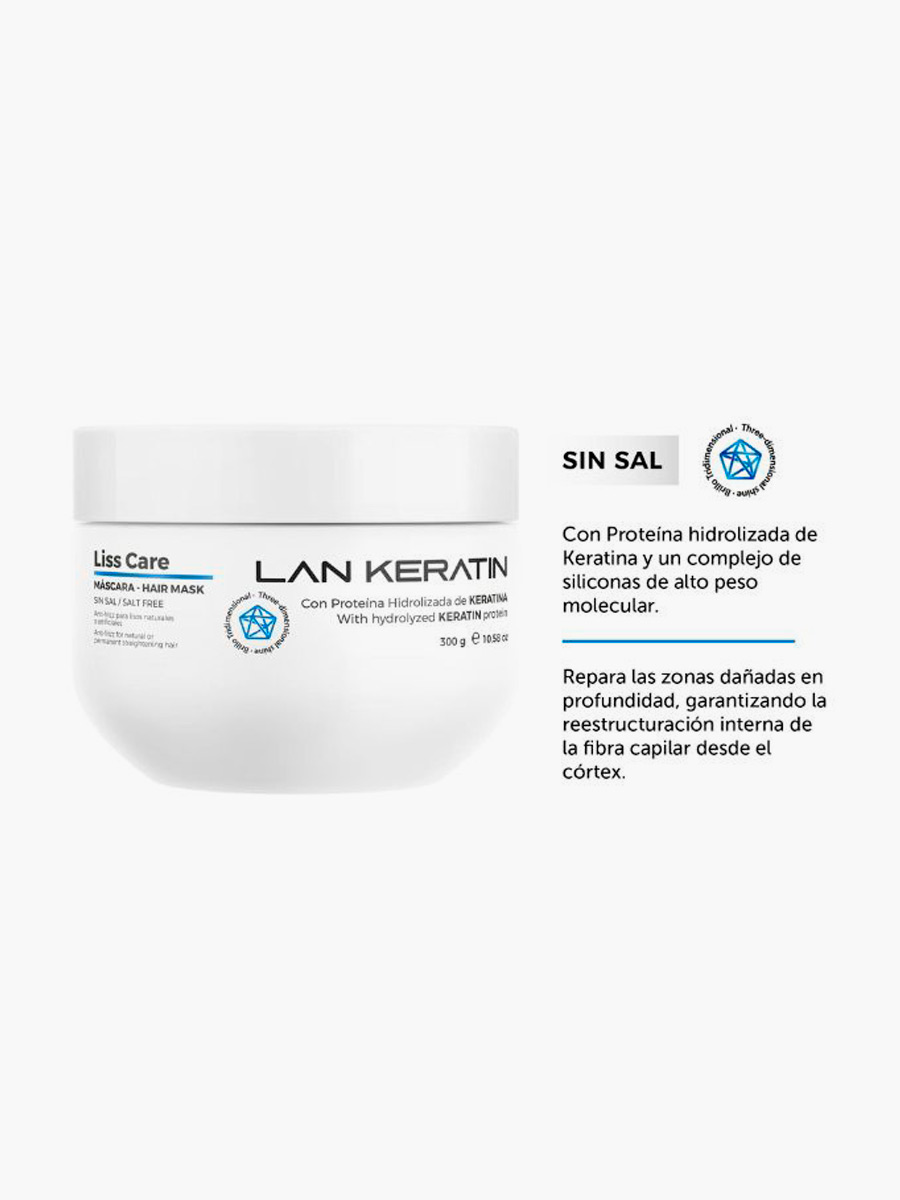 Lanosterin - Máscara Liss Care Lan Keratin