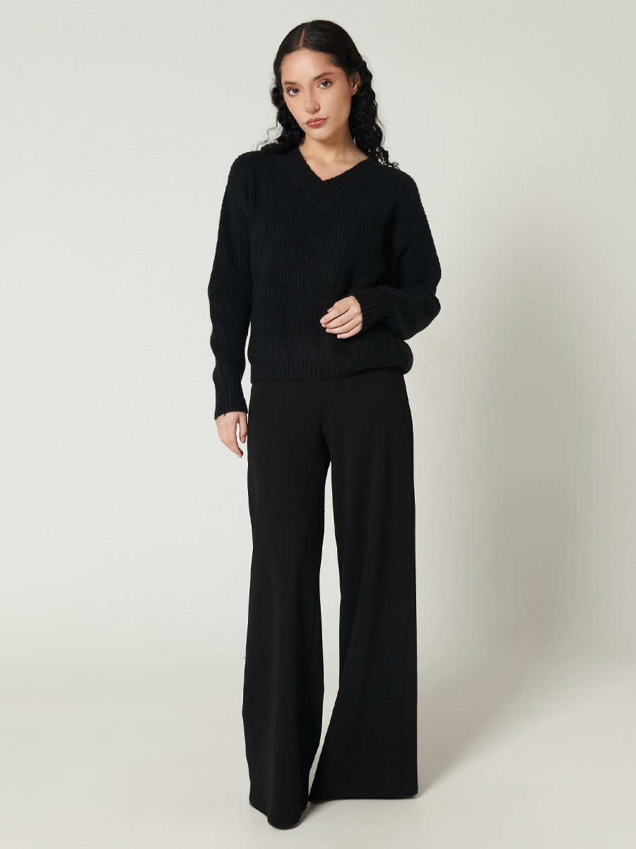 Sweater cuello en V - Labelle