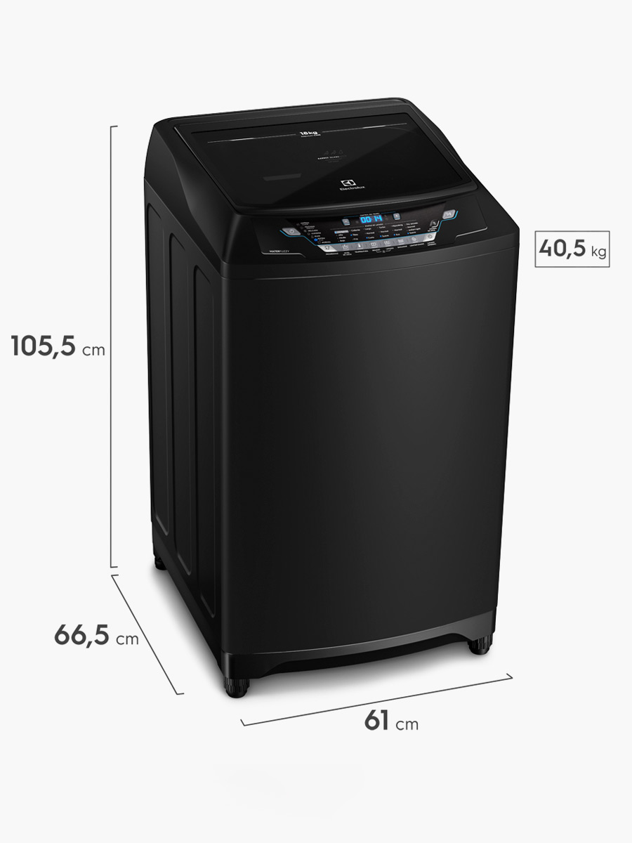 Lavadora Carga Superior Electrolux Premium Care Black Impeller EWIX18F6ESB 18Kg | Negro
