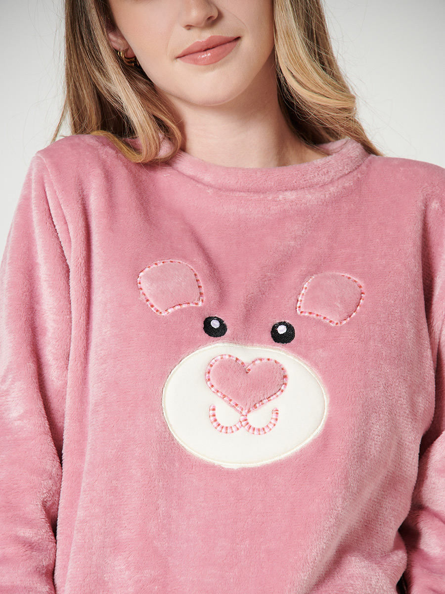 Pijama Polar 2 Piezas Buzo + Pantalón
